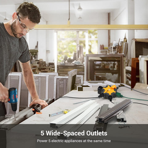 DEWENWILS swivel safety covers prevent dust and debris.