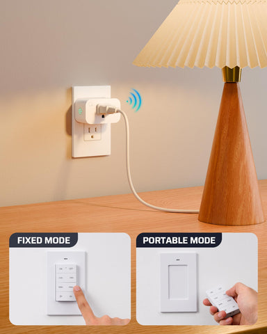 DEWENWILS timer powers a lamp and a fan to illustrate automation.