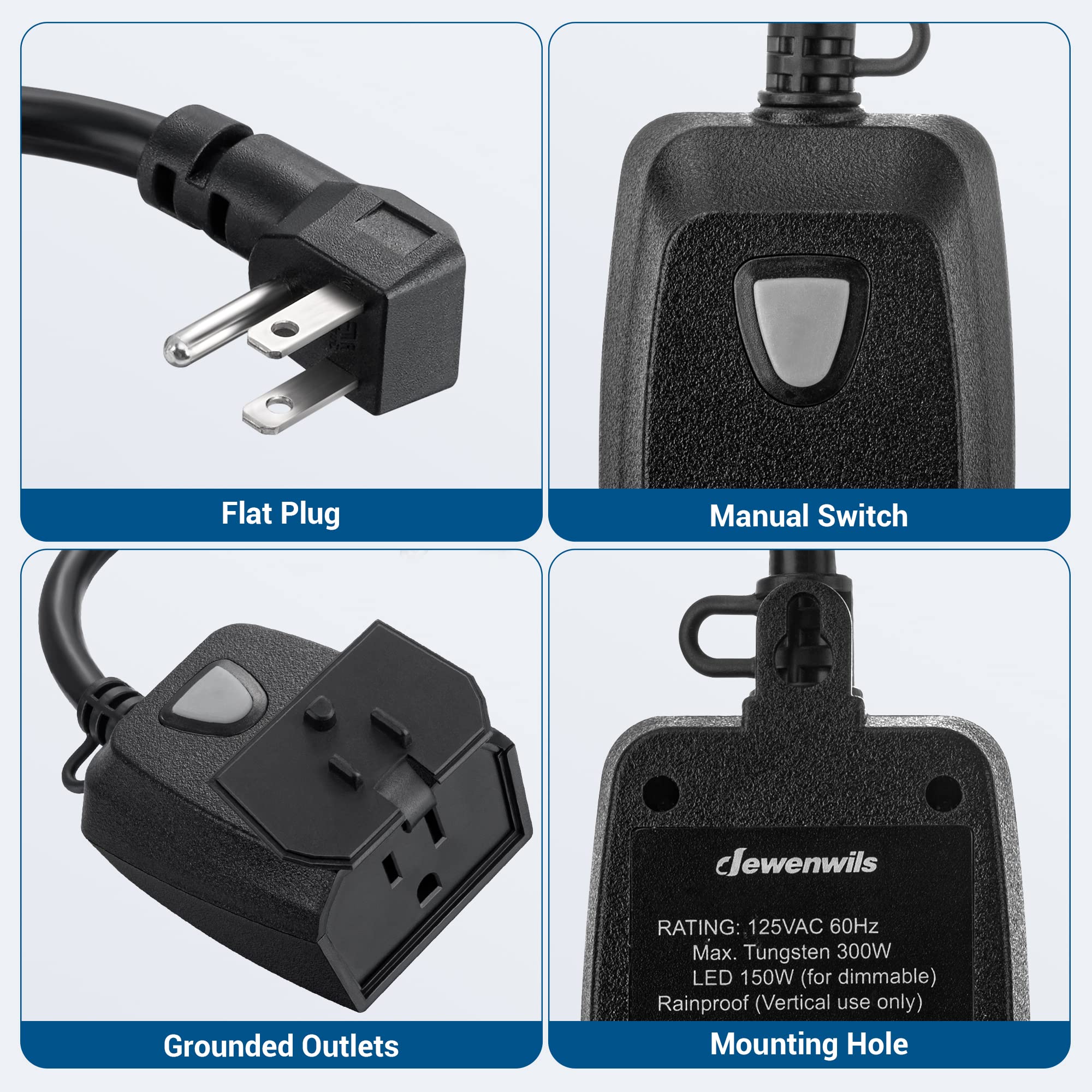 Tool-free installation on DEWENWILS dimmer, quick setup for immediate use.