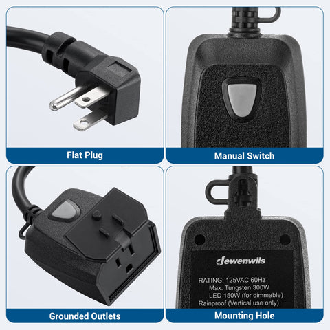 Tool-free installation on DEWENWILS dimmer, quick setup for immediate use.