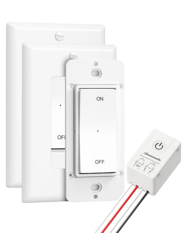 DEWENWILS transmitter remote control for easy wall-switching from anywhere.