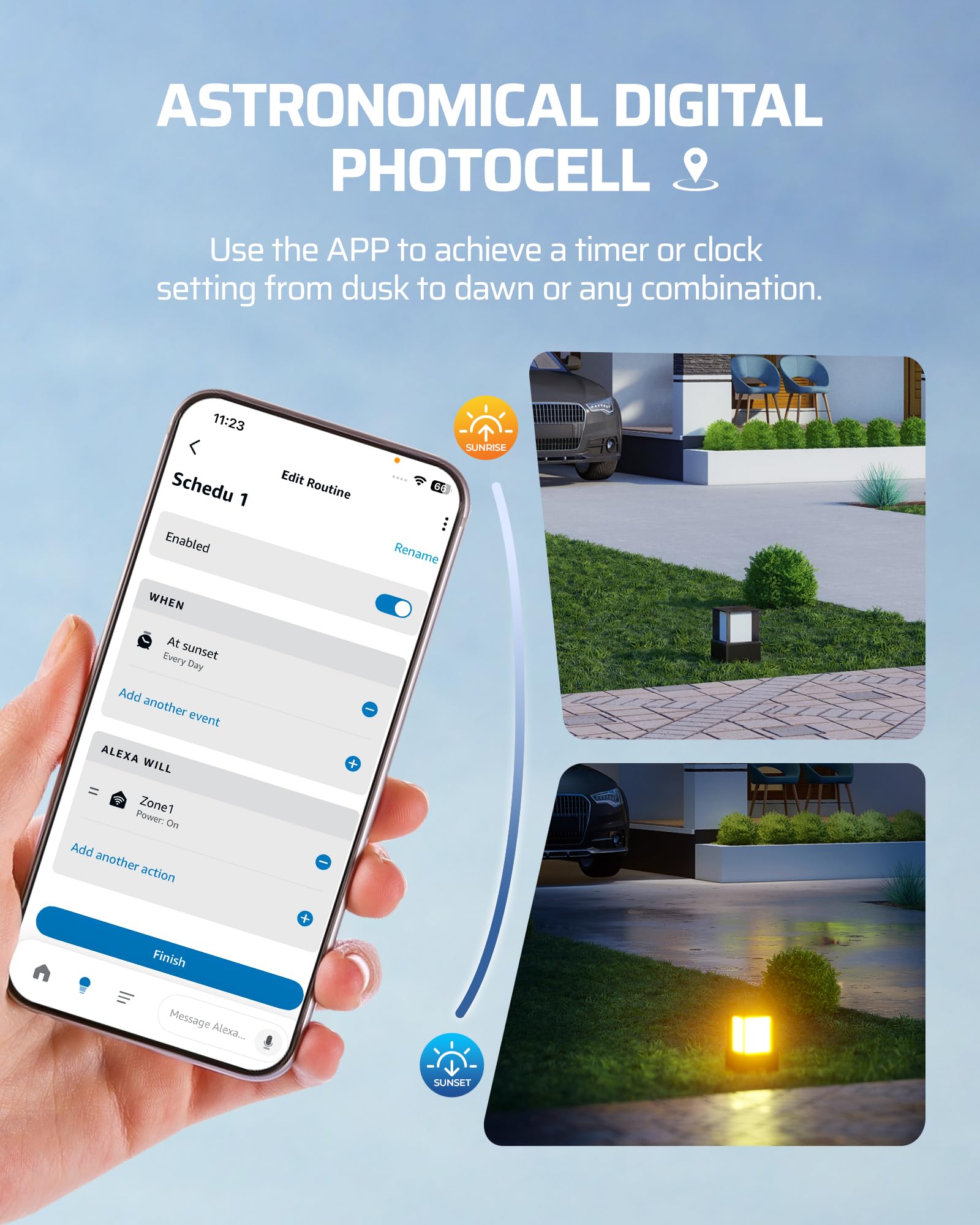 DEWENWILS weatherproof all-metal enclosure protects the transformer outdoors