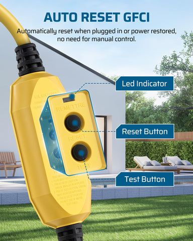 DEWENWILS design offers wide outlet spacing for large adapters.