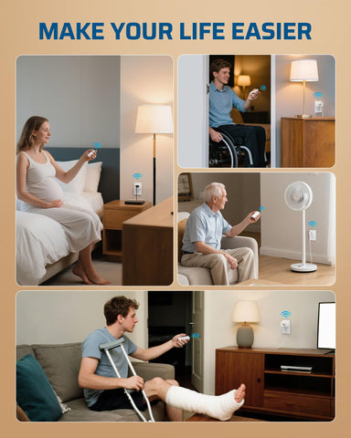 DEWENWILS wireless control ideal for Christmas lights and seasonal displays.