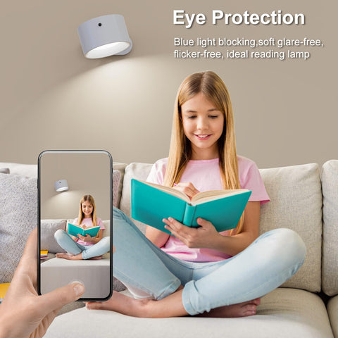 Deyagoo rechargeable wall light with USB-C fast charging