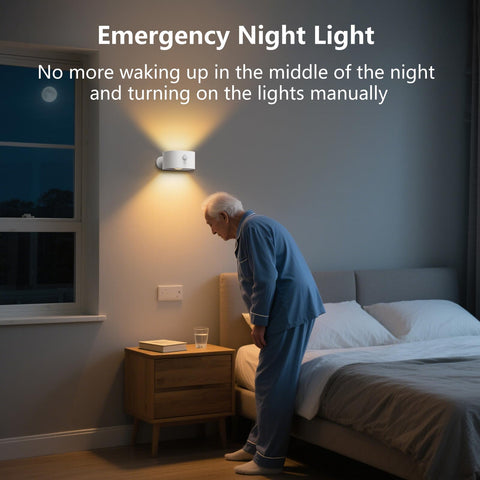 Deyagoo up down LED wall lamp illuminating stairs and closets