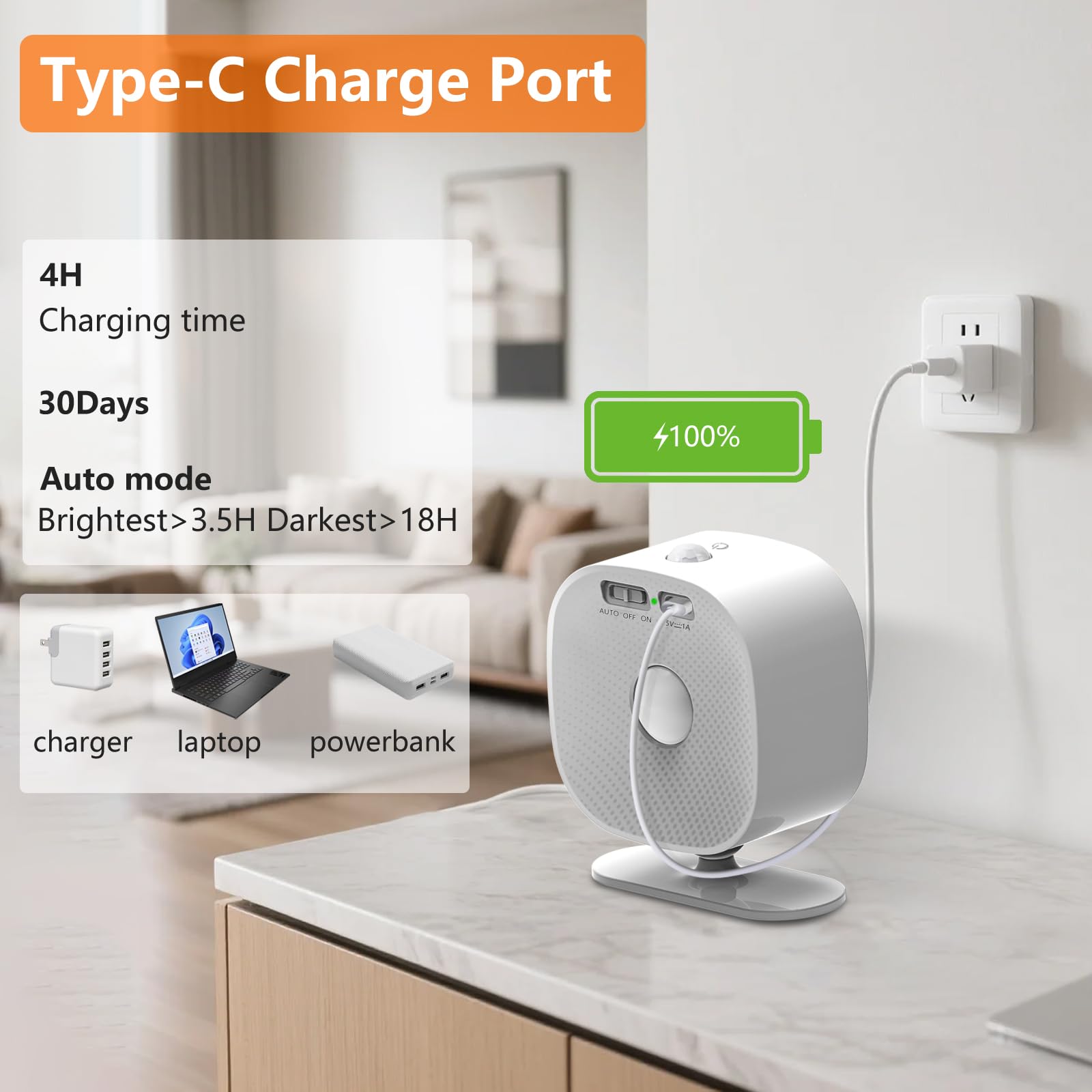 Deyagoo wall light with touch dimming control for adjustable brightness