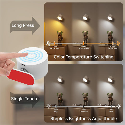 Deyagoo wall sconce 360° rotating head for precise lighting