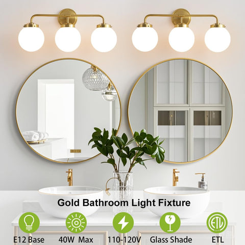 Deyidn vanity light installation view with easy wiring