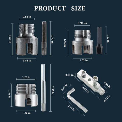 DEZAUP 3-4-inch die for fast external threading on plastic pipes.