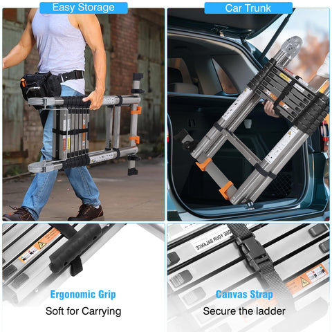 DEZEX A Frame ladder 330lbs capacity ensures sturdy everyday use