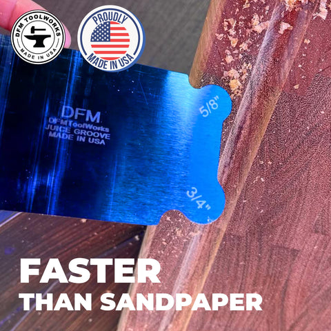 DFM Tool Works American-made blue steel scraper for durability