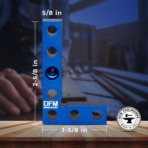 DFM Tool Works center marking hole 0.34 inch for visible center marks