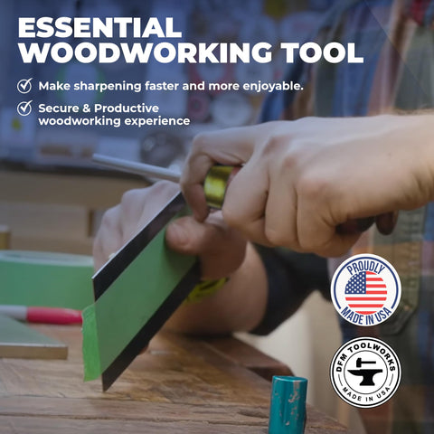 DFM Tool Works in-use-burnishing enables smoother wood finishing and refined edges.