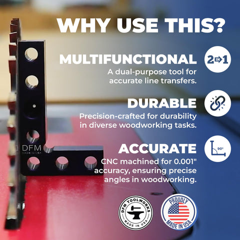 DFM Tool Works made in USA label signals trusted craftsmanship