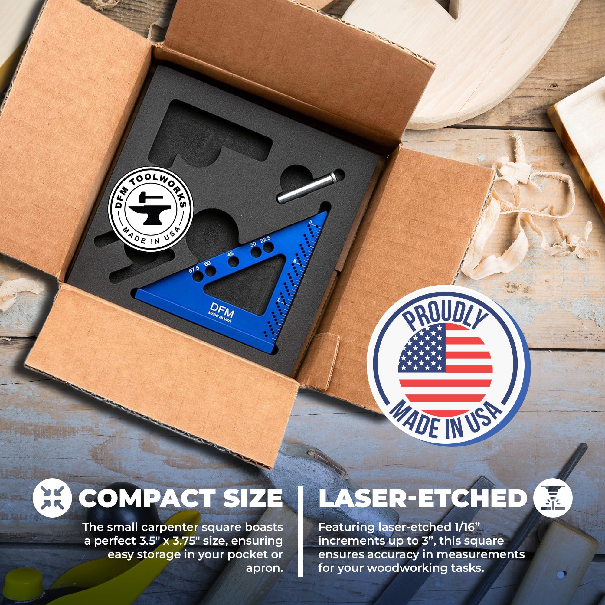 DFM Tool Works one-sixteenth scribe holes enable accurate layout marks.