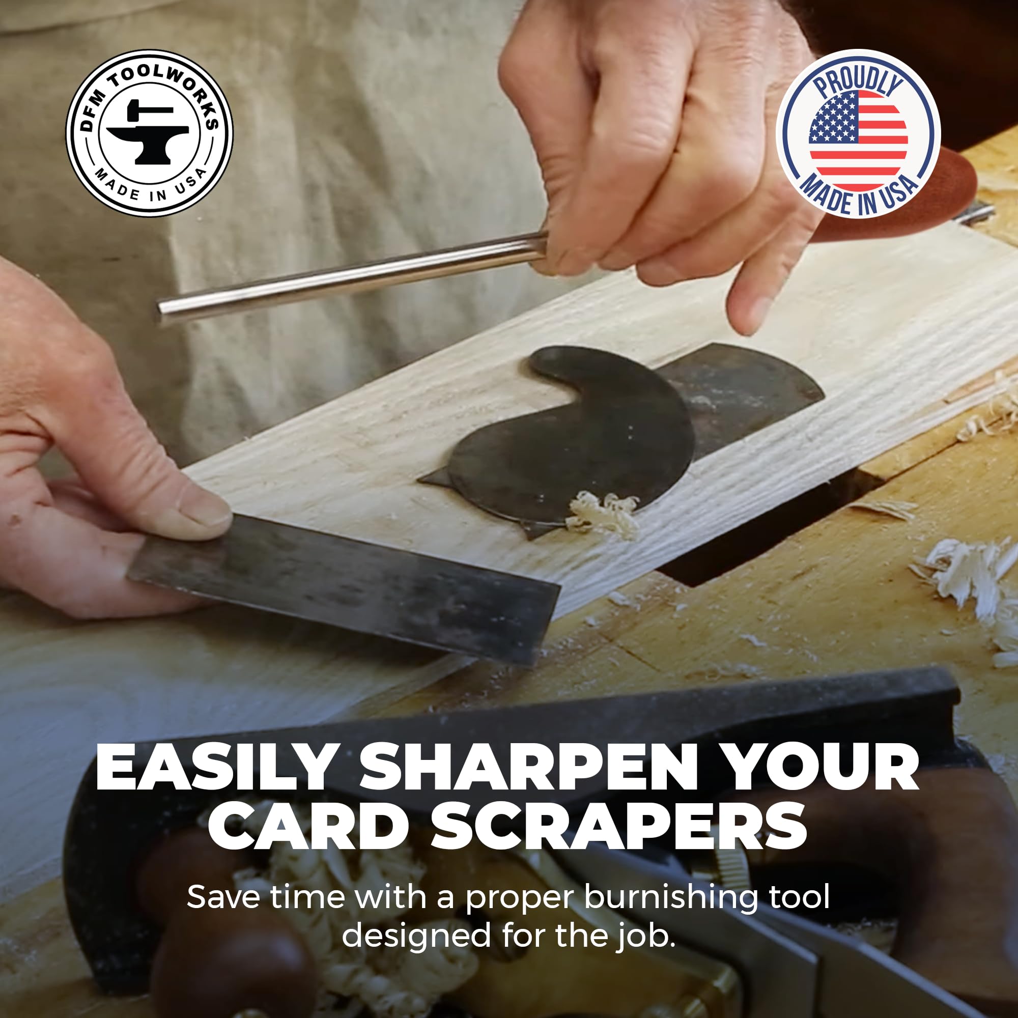DFM Tool Works scraper-edge-precision supports efficient cabinetmaking with smoother surfaces.