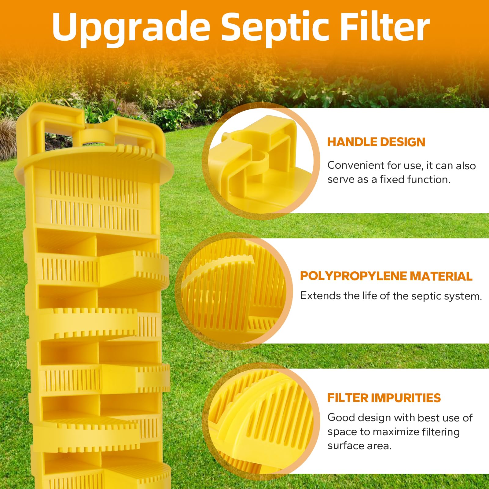 DFNIDY compact 4inch filter design fits standard inlets for easy installation