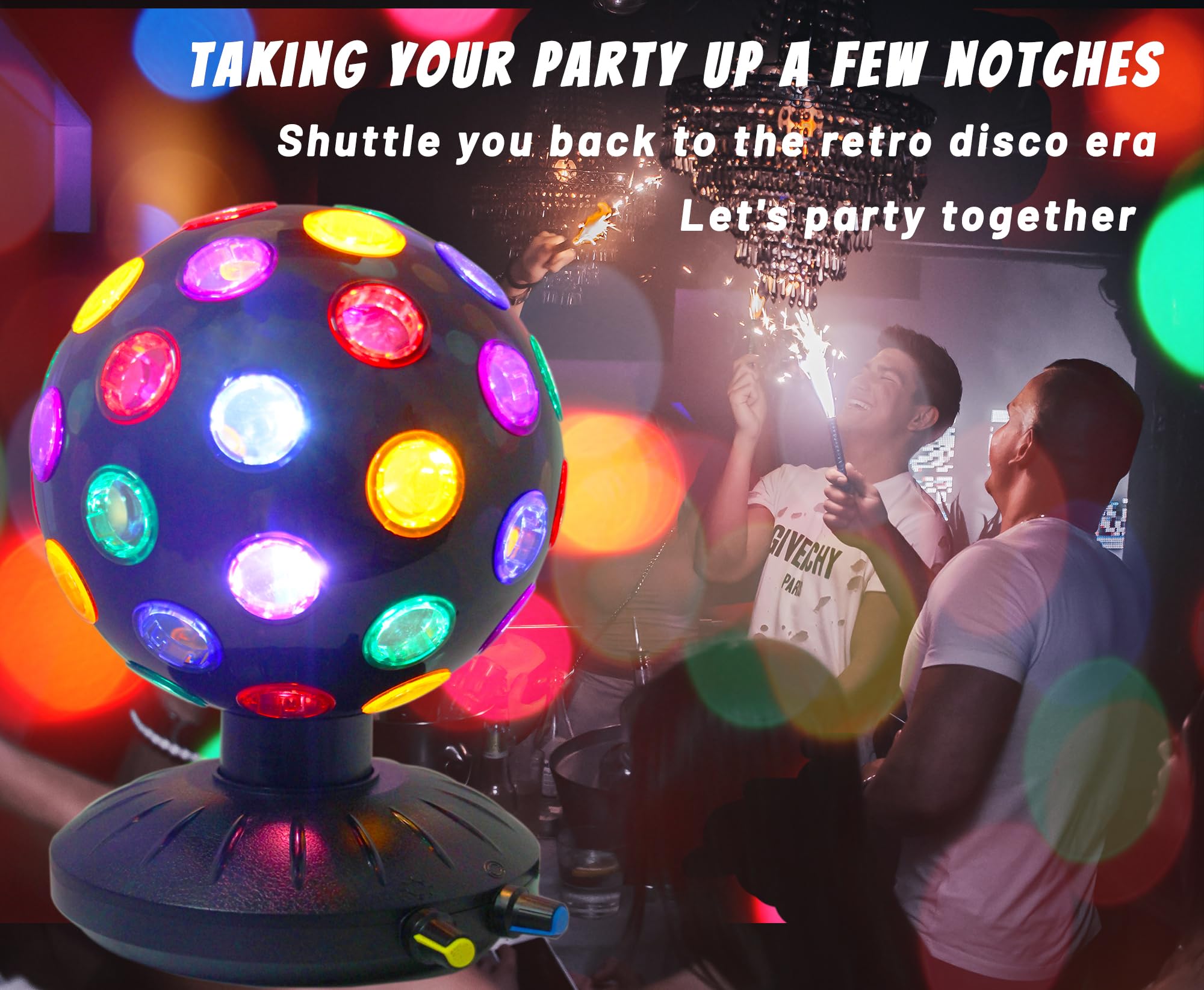 DGLIANYA disco ball works as a fresh party prop for photos and videos.