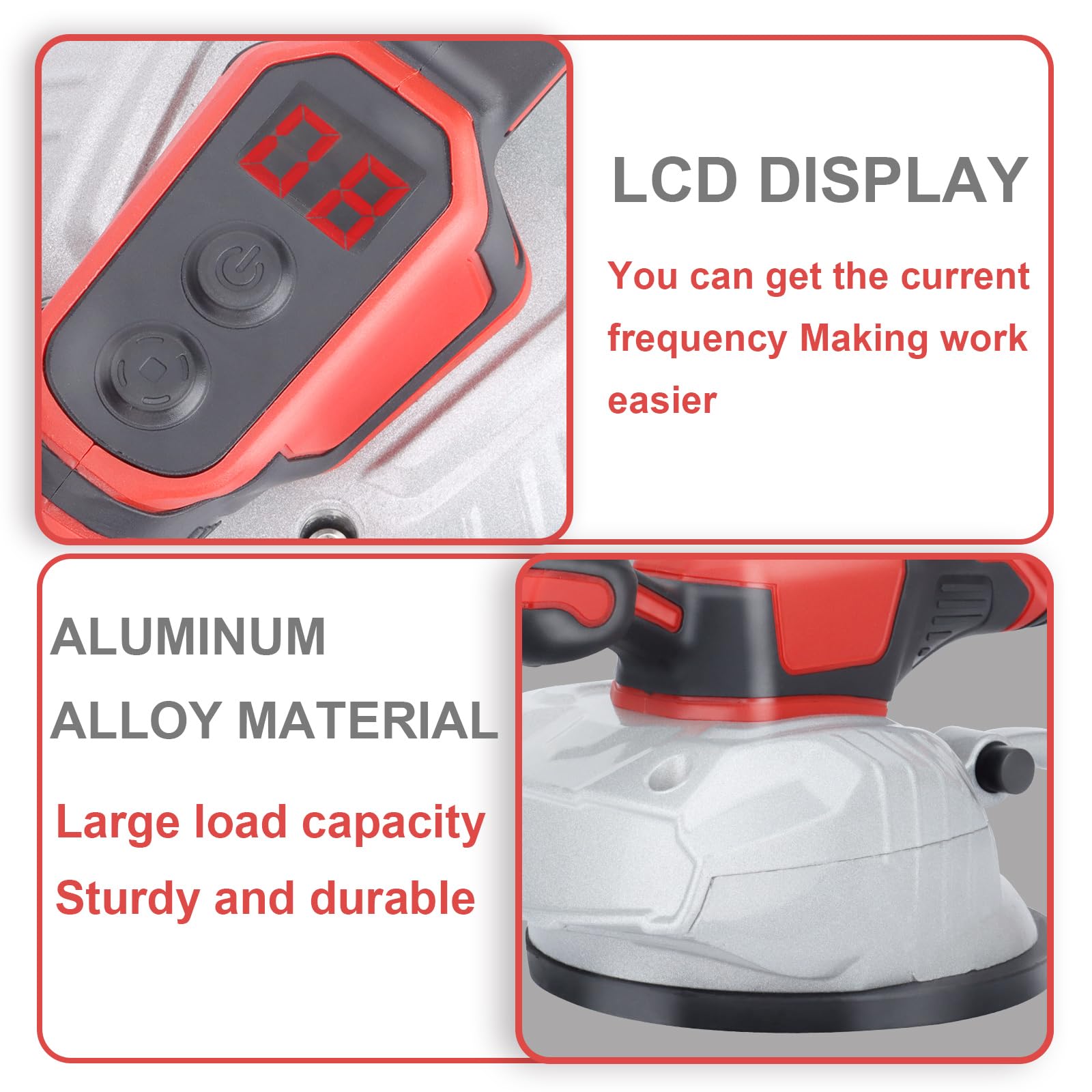 Dglyyxgs 110lb suction cup supports large tiles for secure one-handed operation.