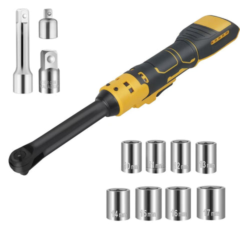 Dglyyxgs 3-8 inch cordless ratchet wrench with DEWALT 20V compatibility.