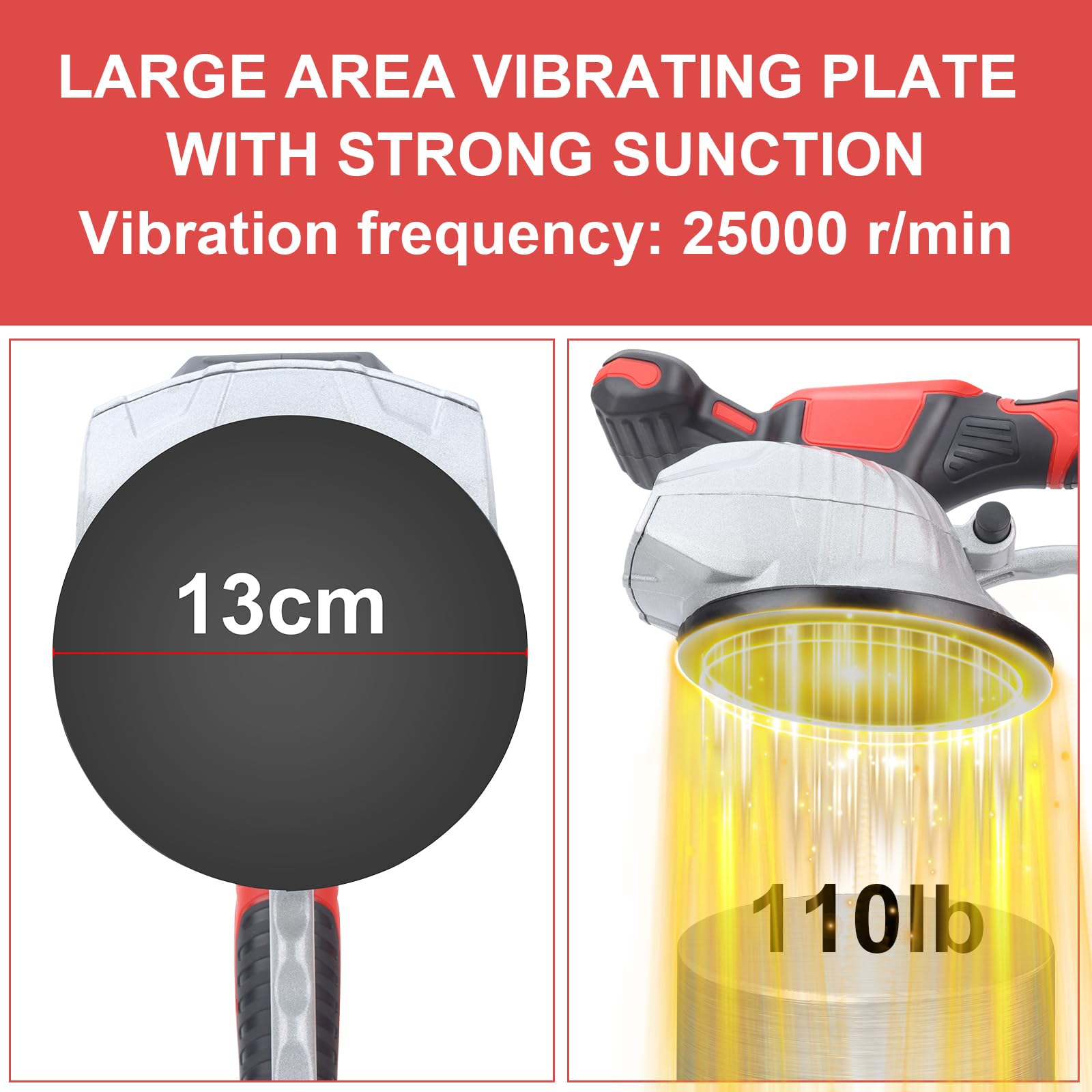 Dglyyxgs eight-speed tile vibrator with LCD display for precise tile placement.