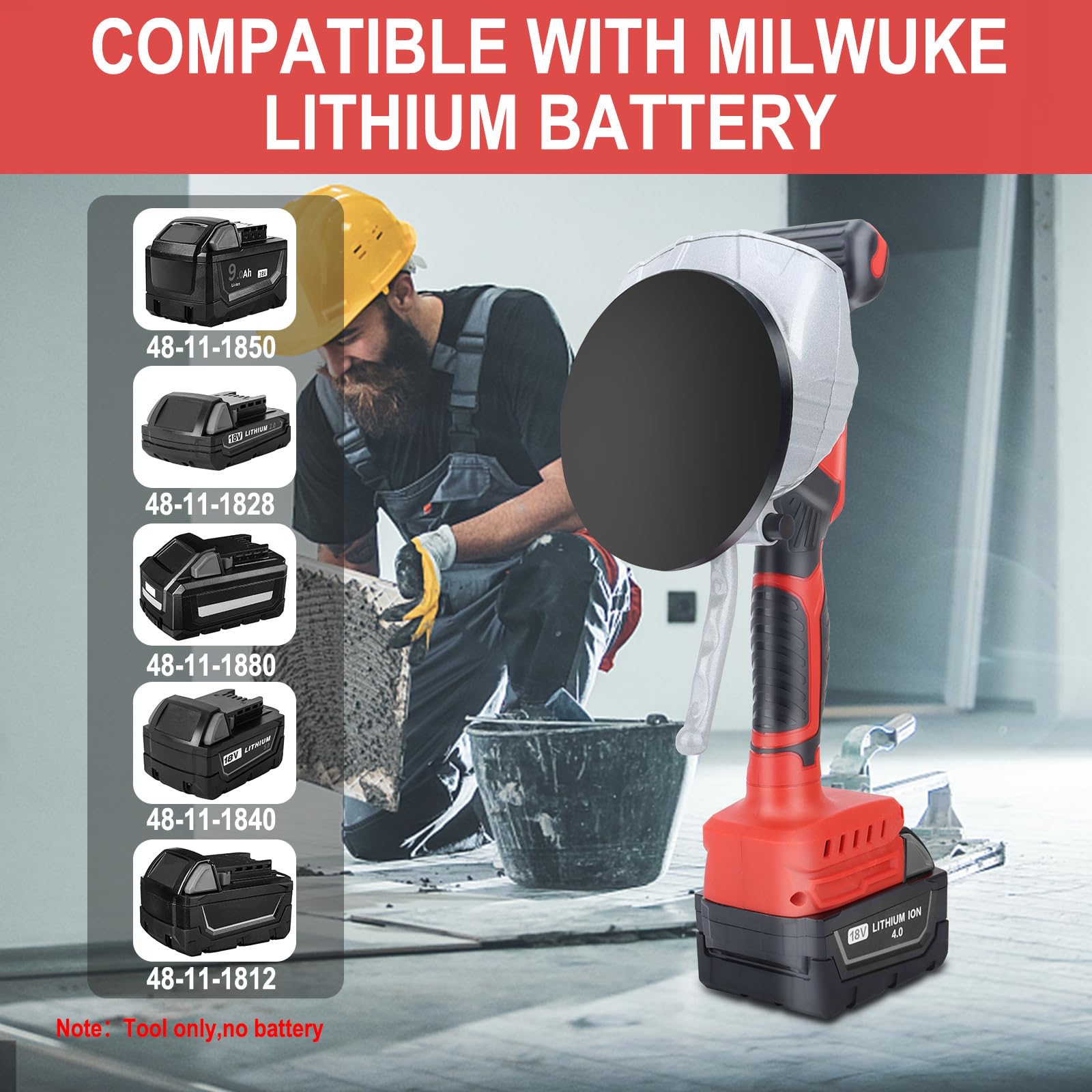 Dglyyxgs cordless tool reduces air bubbles for clean tile installation.