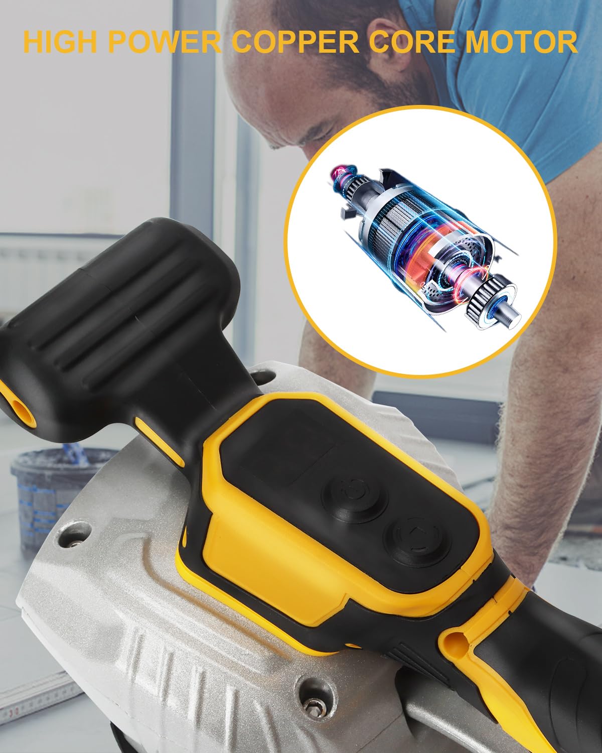 Dglyyxgs durable aluminum head and rubber pad resist wear for lasting use