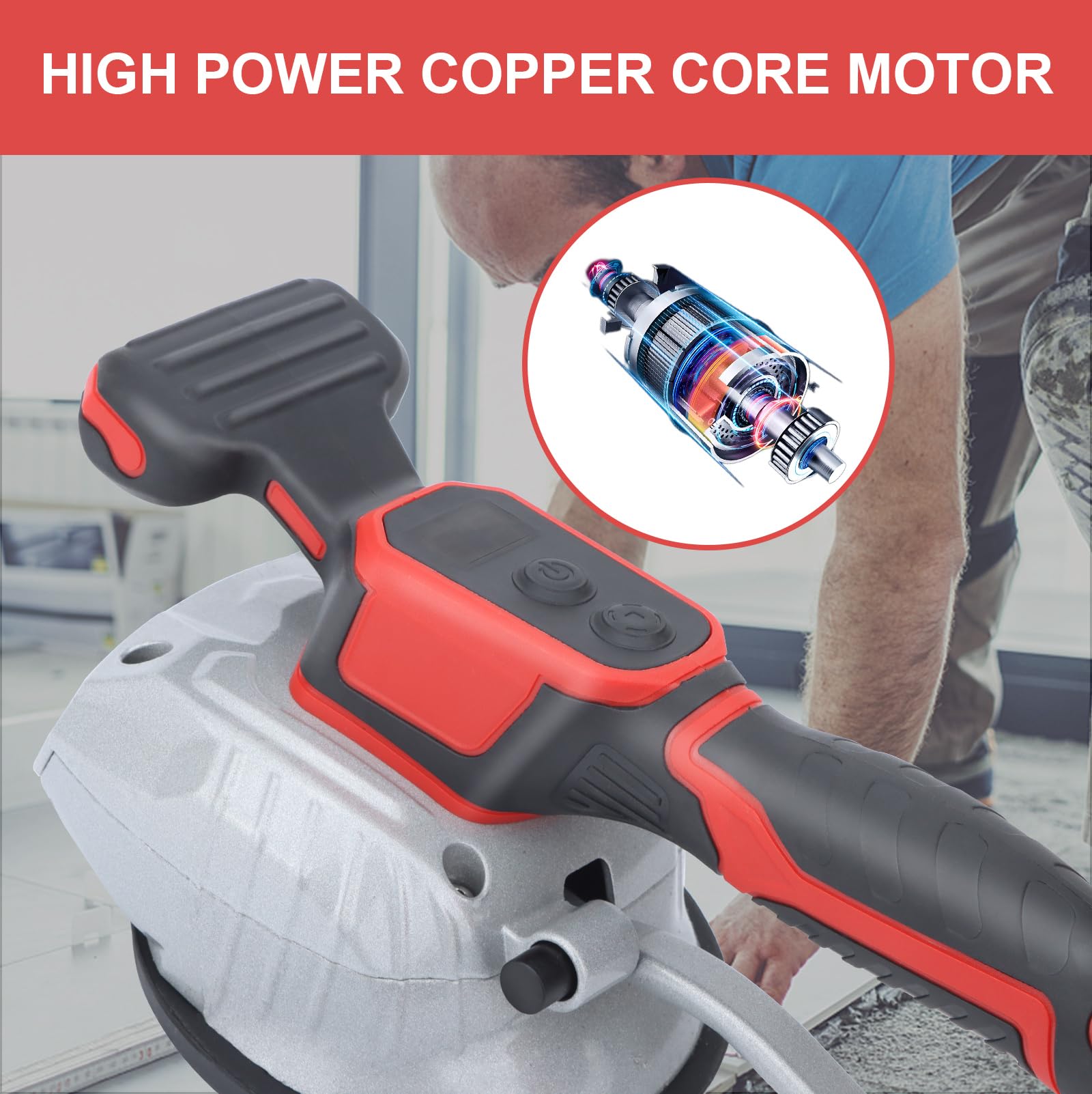 Dglyyxgs aluminum head provides durability during tile leveling tasks.