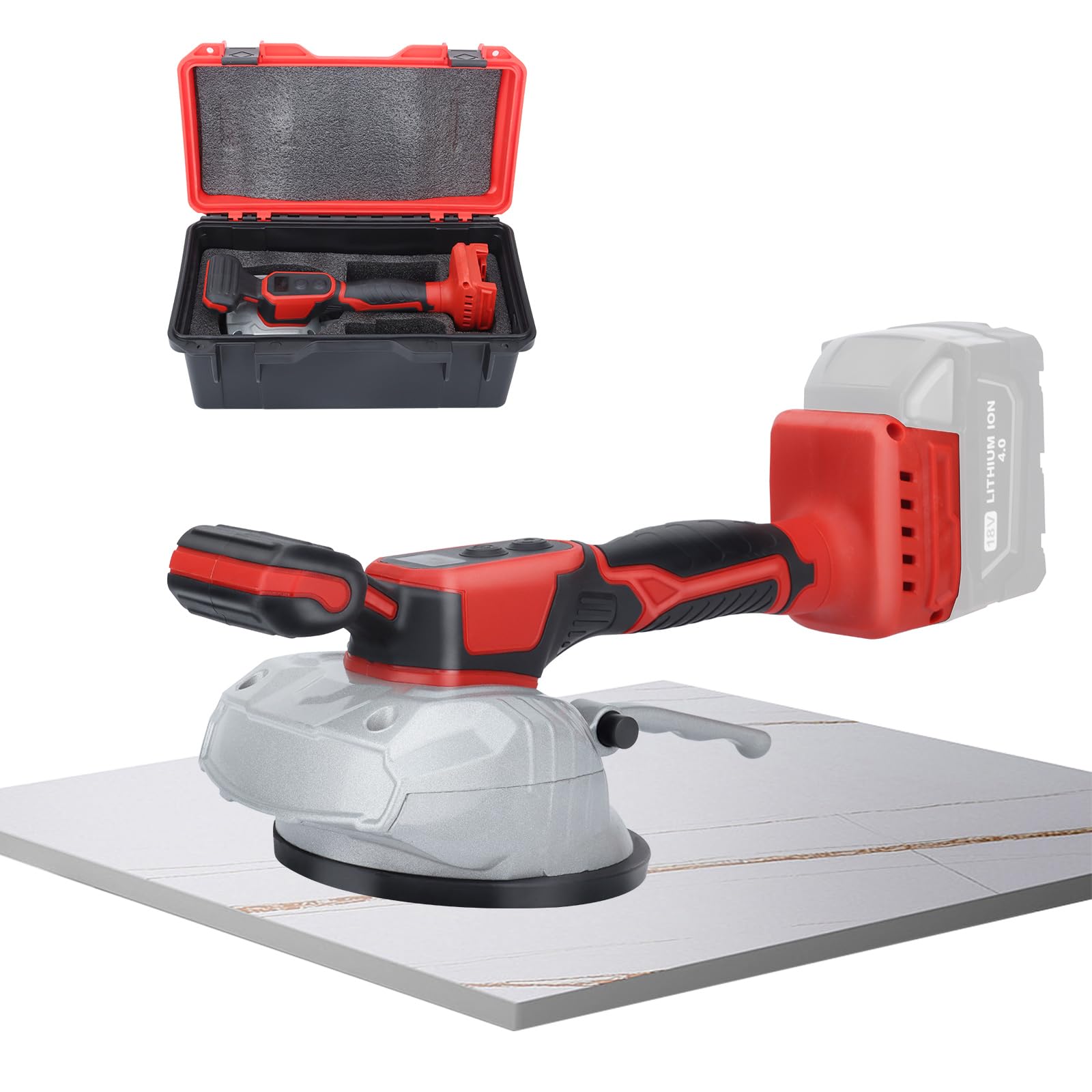 Dglyyxgs tile vibration leveling machine, cordless 18V for quick tile setting.