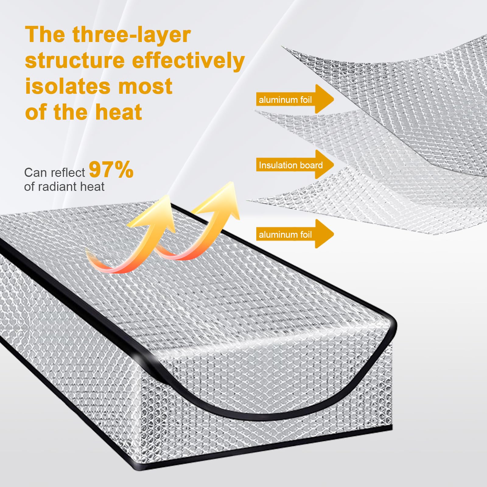 DGSL Attic Stairs Insulation uses aluminum layers to reduce heat transfer.