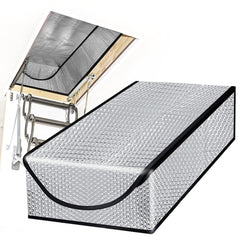 DGSL Attic Stairway Insulation Cover with zipper access enables easy entry for maintenance.