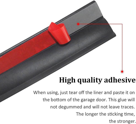 DGSL bottom-edge seal blocks drafts and rain from entering the garage.