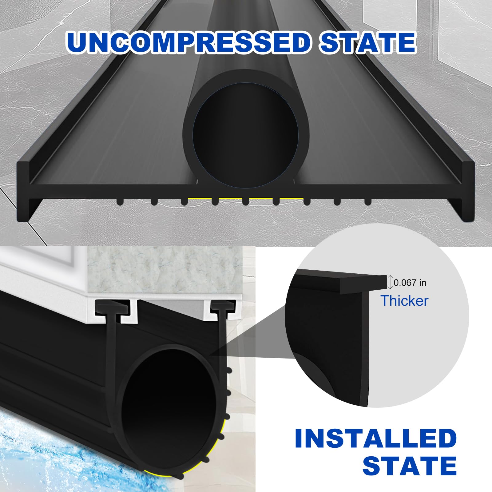 DGSL buffering seal cushions impacts for quieter operation.