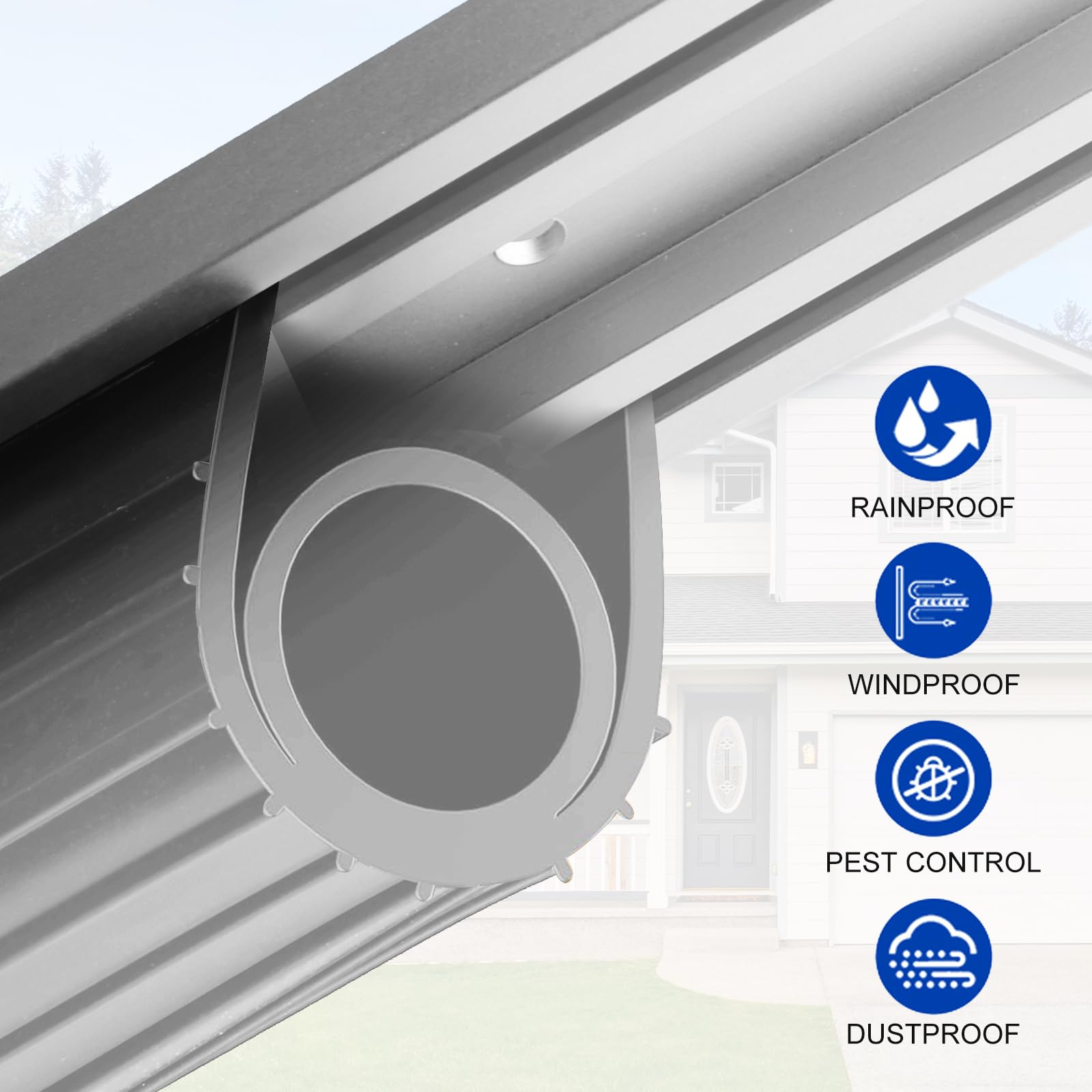 DGSL dual rubber design reduces noise and dust intrusion.