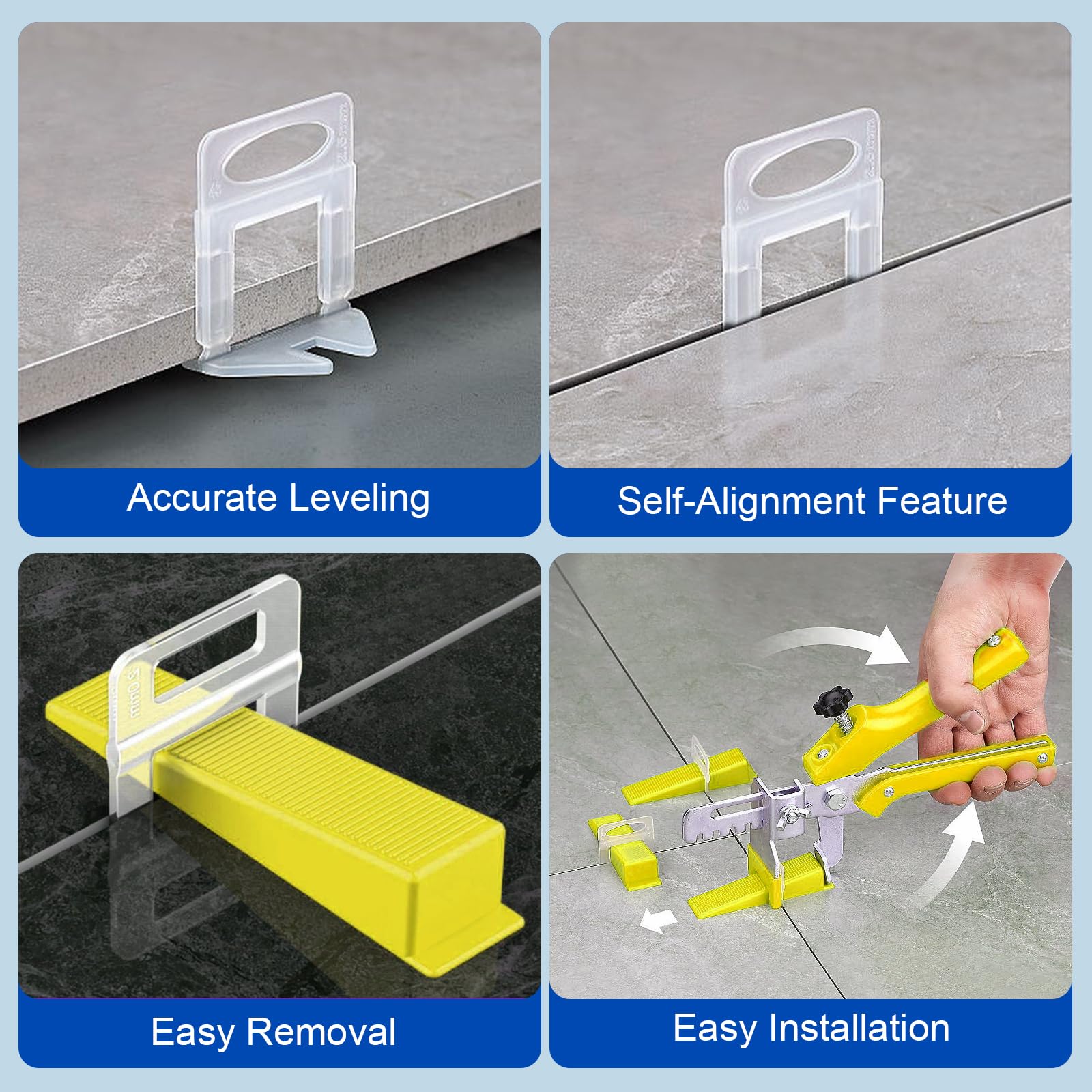 Easy disassembly mechanism demonstrated on DGSL clips.