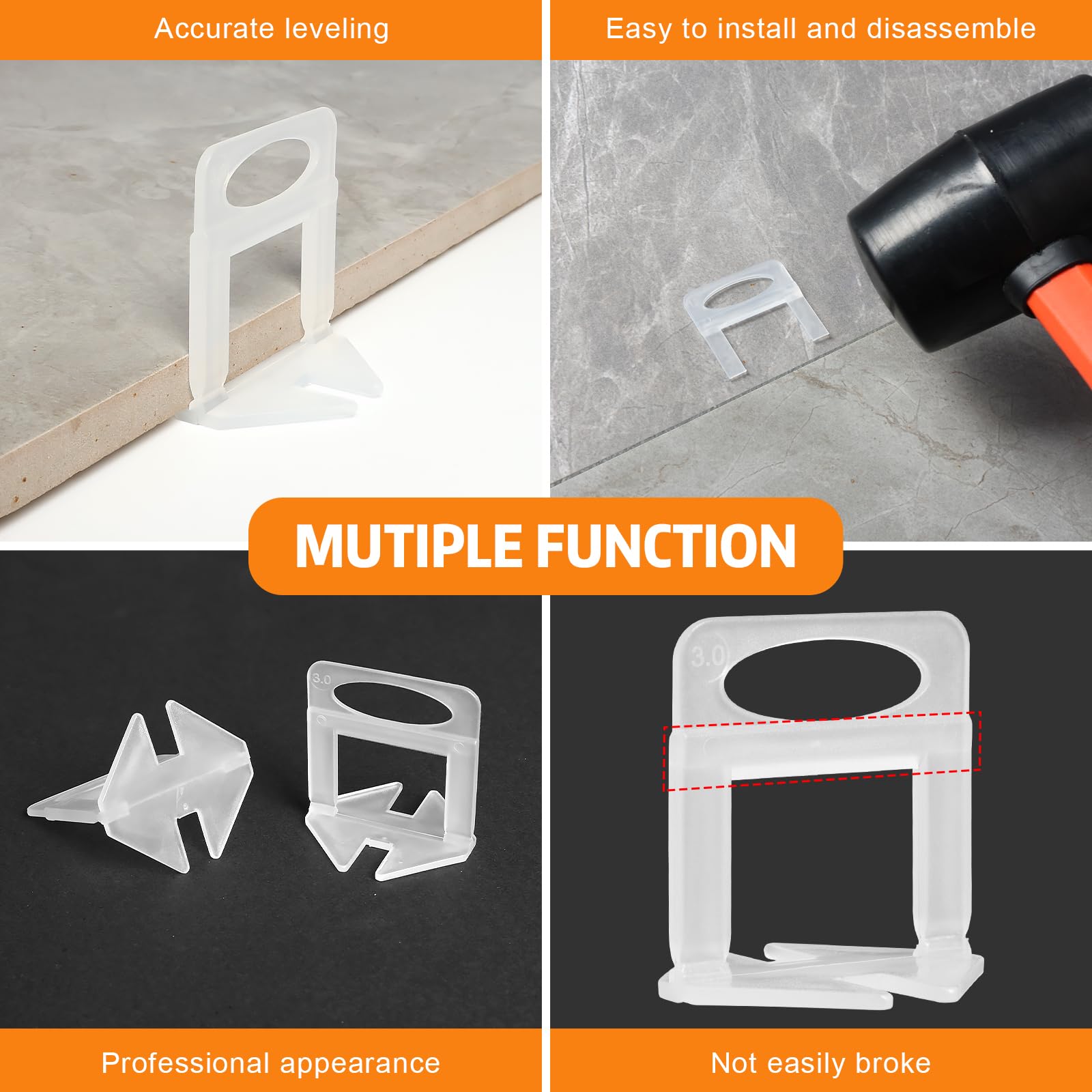 DGSL spacers illustrating easy disassembly for cleaner removal