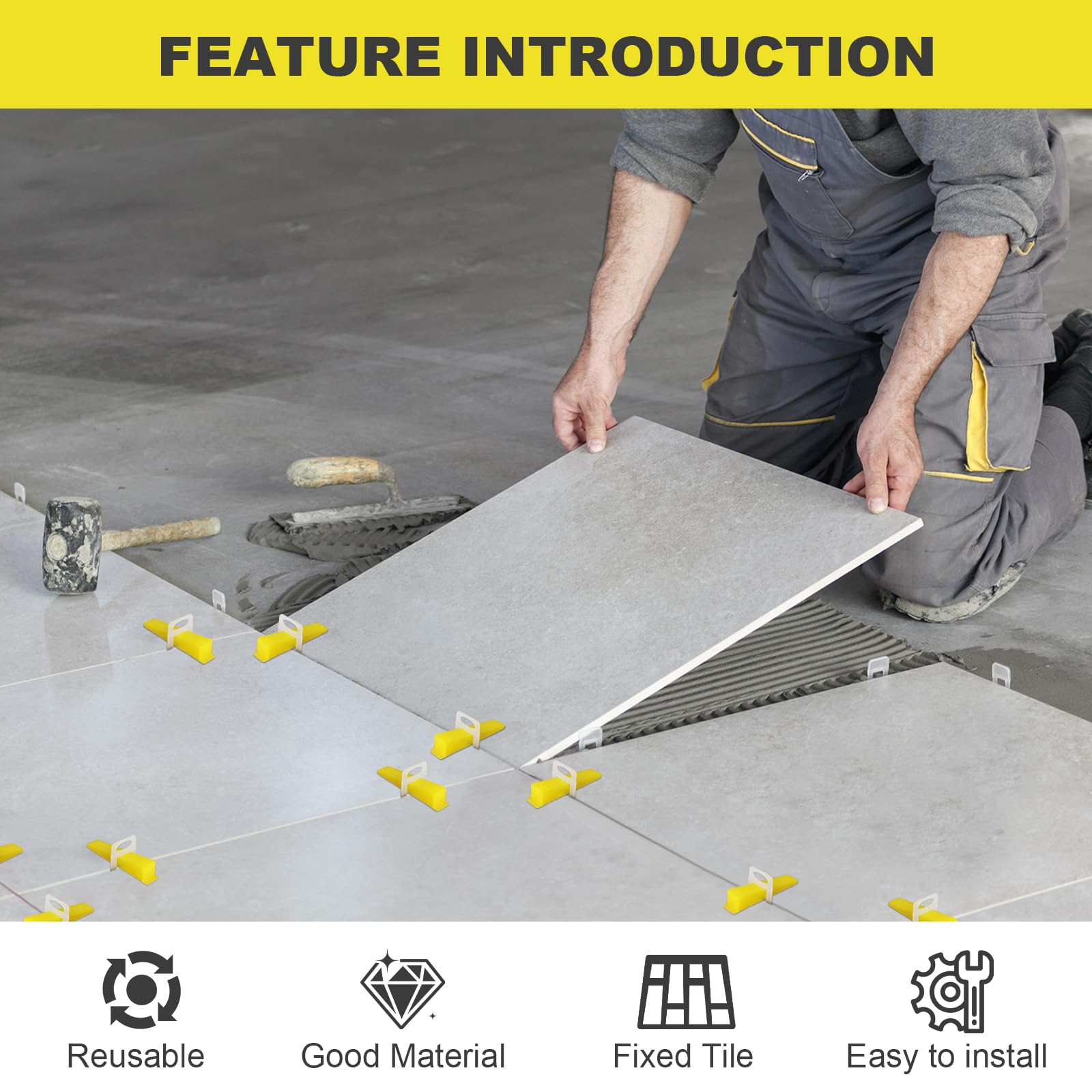 DGSL wedges being removed to reveal clean, level joints after curing