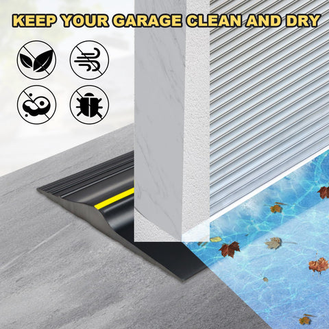 DGSL flexible garage door seal improves insulation and keeps space dry.