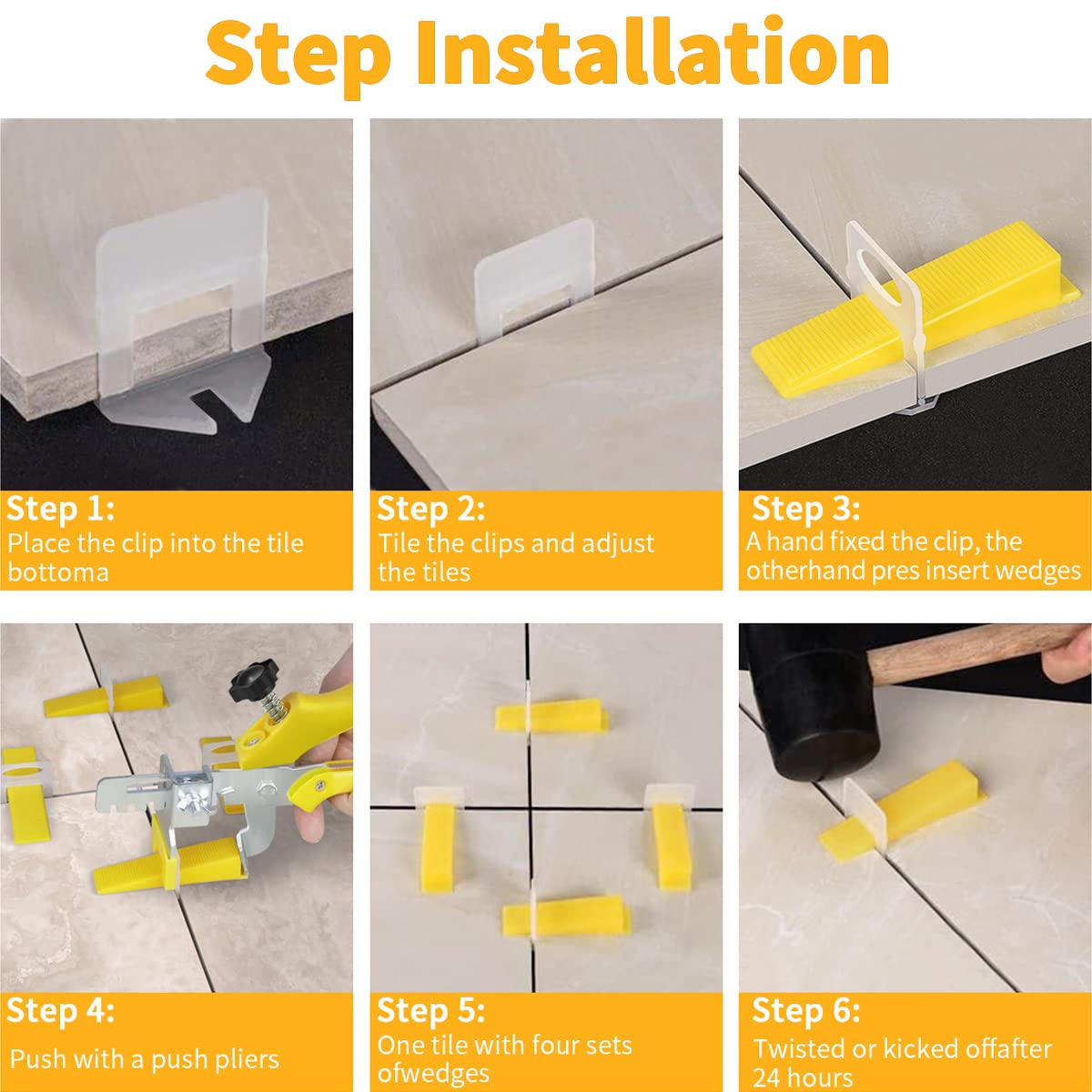 DGSL installation example on floor showing potential for lippage-free results