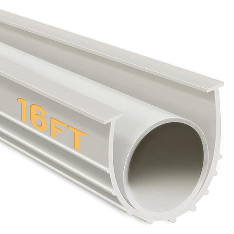 DGSL garage door seal bottom rubber weatherstripping kit in white for airtight protection.