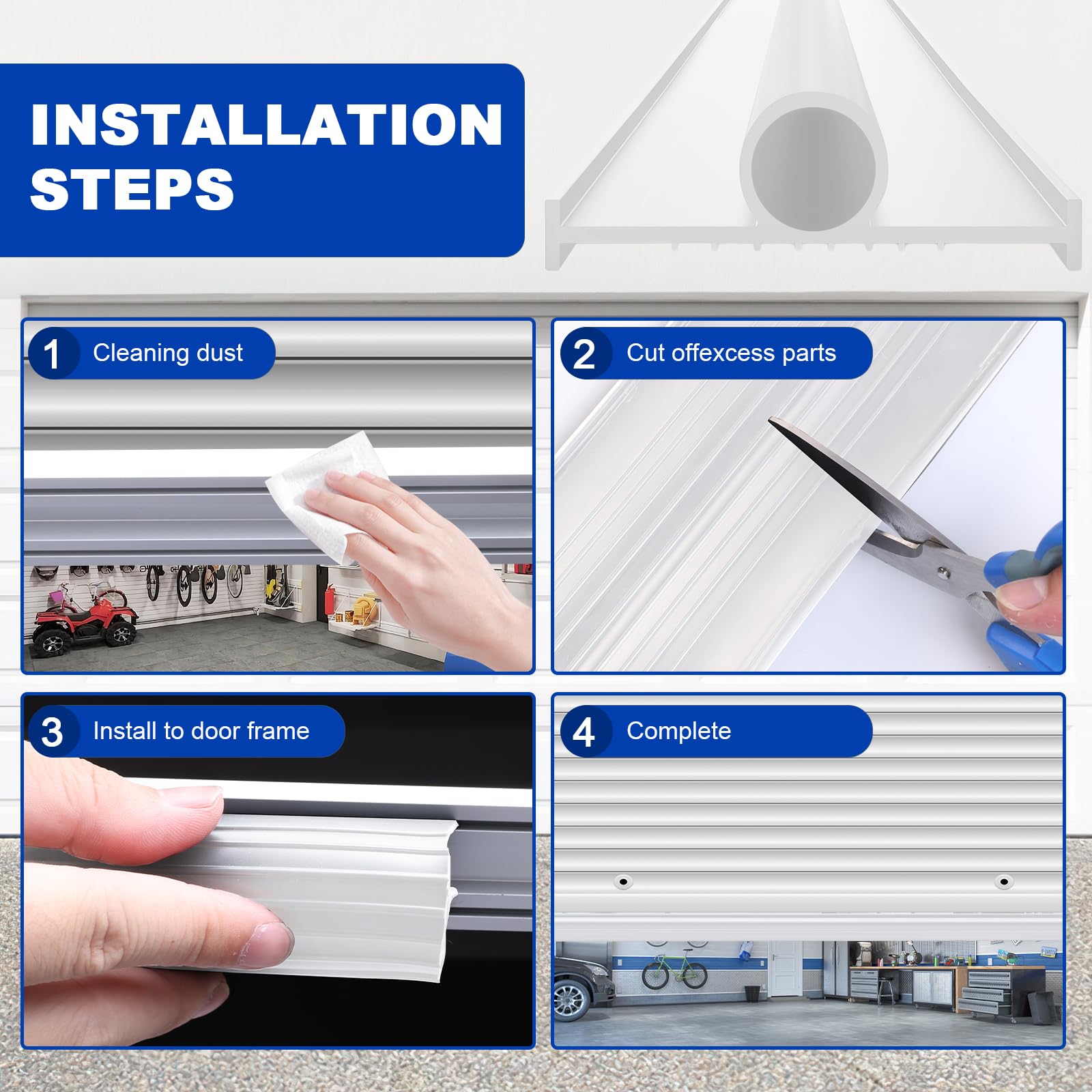 DGSL trim-to-fit design allows precise adjustment for uneven floors.