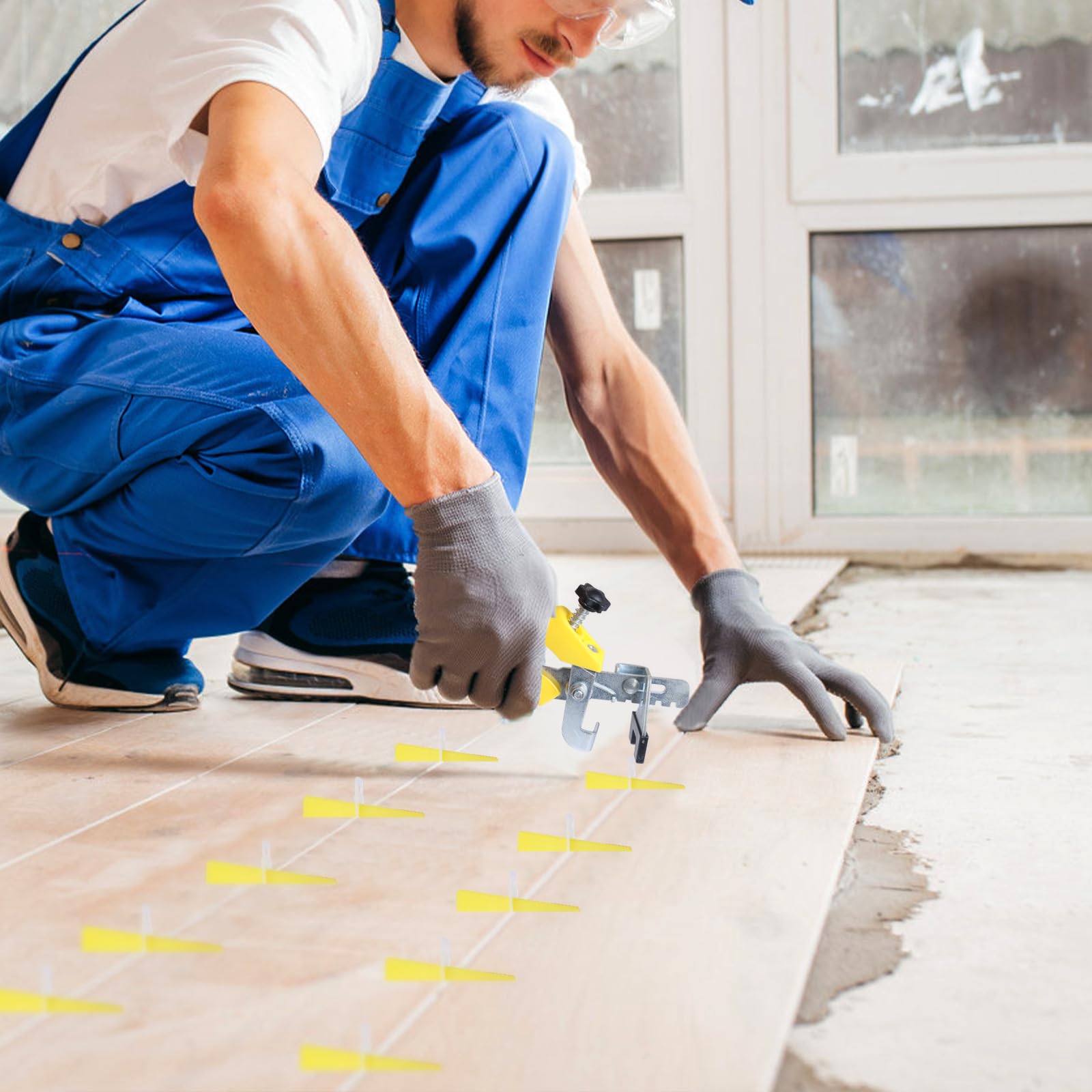 DGSL tile leveler clips included for easy, secure tile alignment