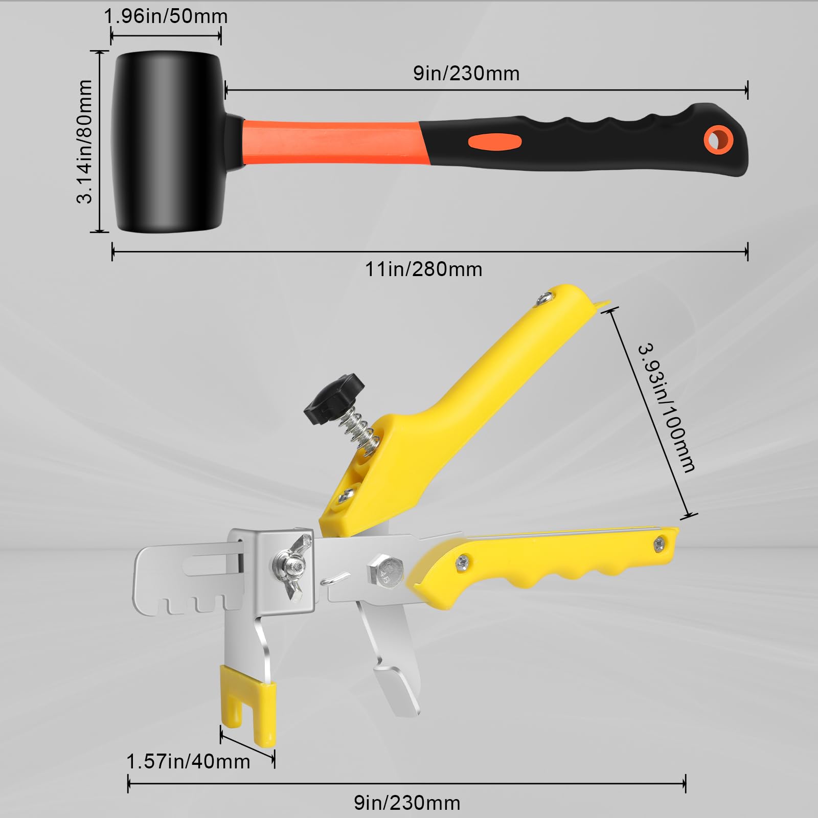 DGSL tile leveling clip close-up showing durable PVC construction