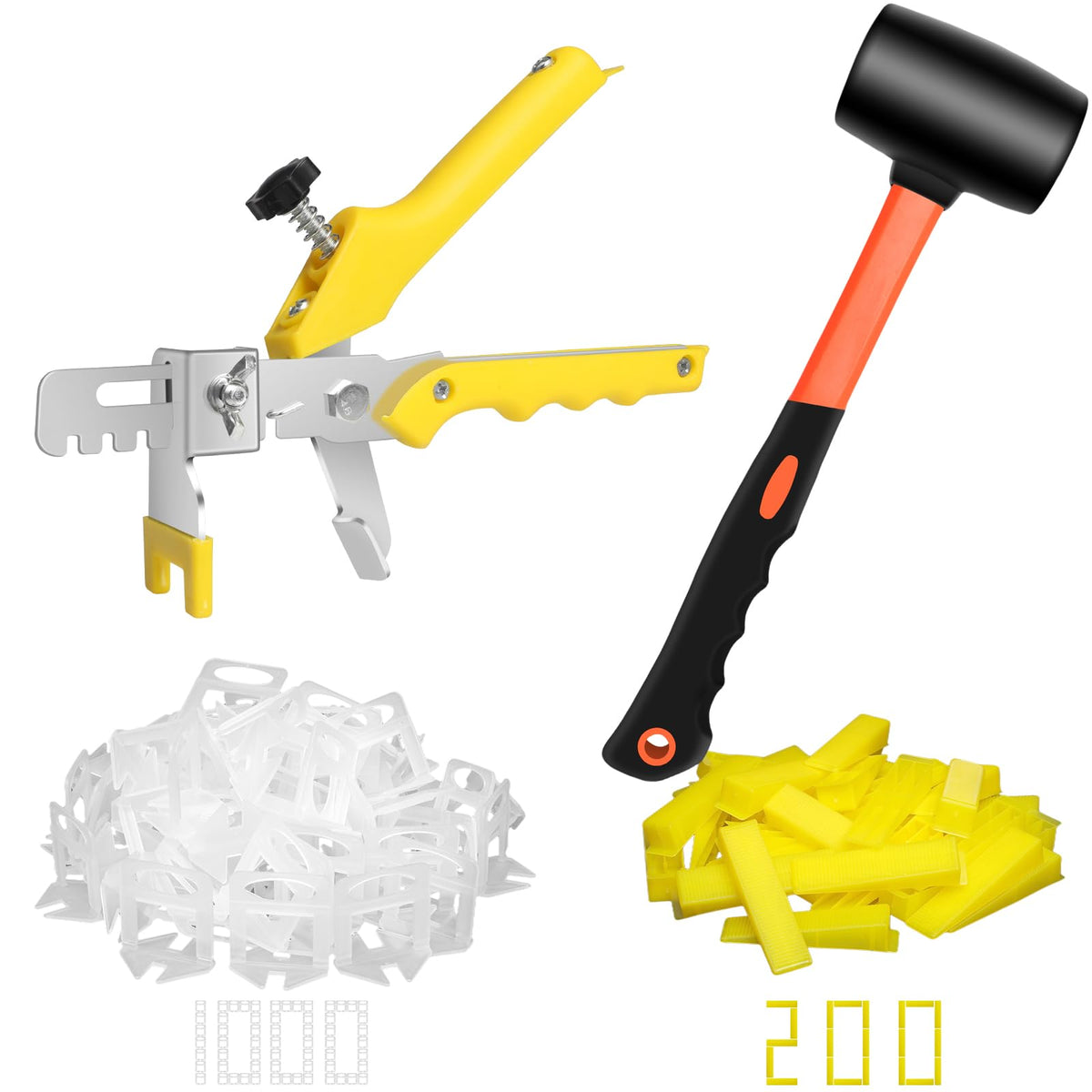 DGSL tile leveling clip 1/8-inch in action for consistent joints