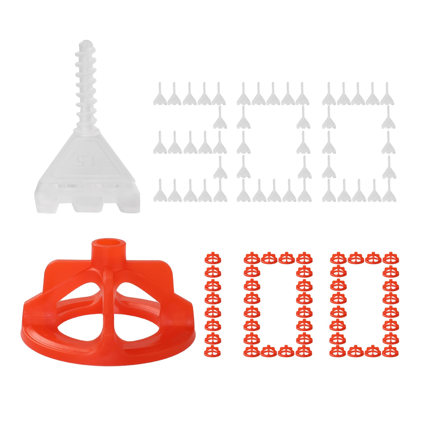 DGSL tile leveling clip maintains straight edges for precise spacing during tiling