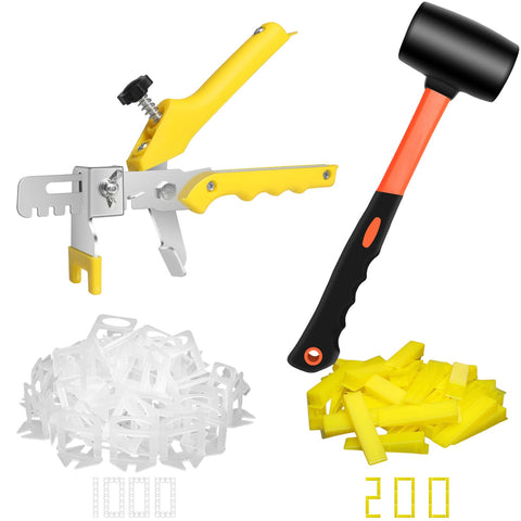 DGSL tile leveling clips maintaining flat grout lines during tile setting