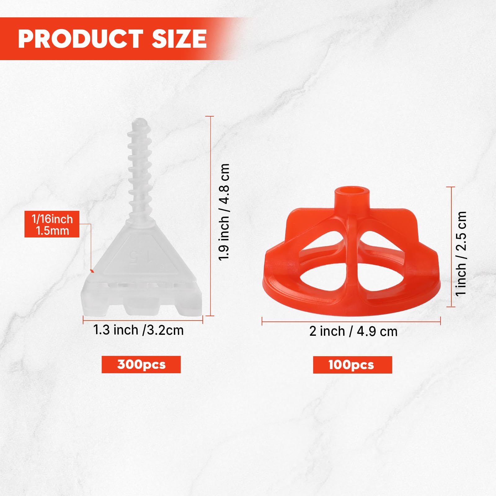 DGSL tile spacer demonstrates adjustable gaps for smooth grout lines