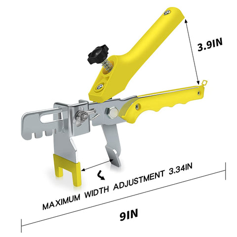 DGSL tile plier speeds setup by clamping wedges and clips