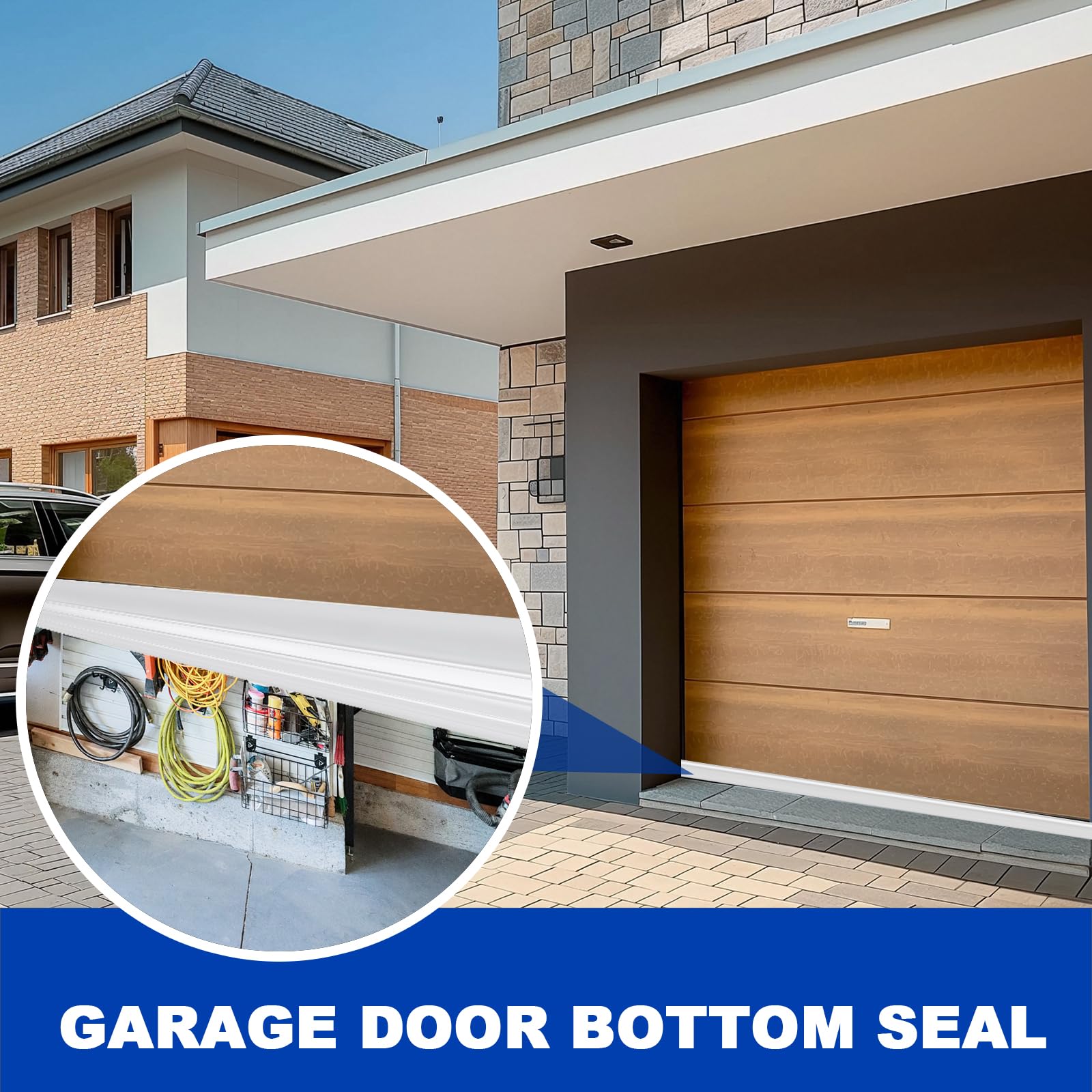 DGSL white finish blends with most exterior doors for discreet sealing.